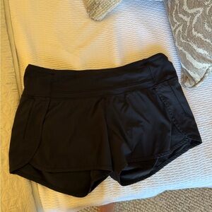 Women's Black Shorts Lulu Lemon Size 8